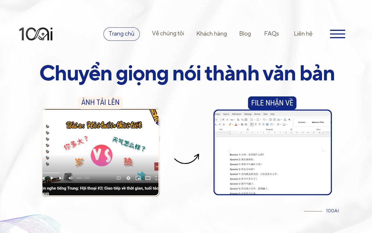 chuyen giong noi thanh van ban